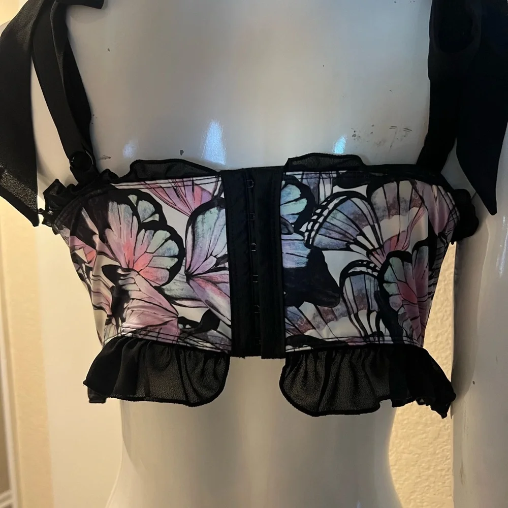 Torrid butterfly print Balconette Bra underwire - Picture 5 of 9